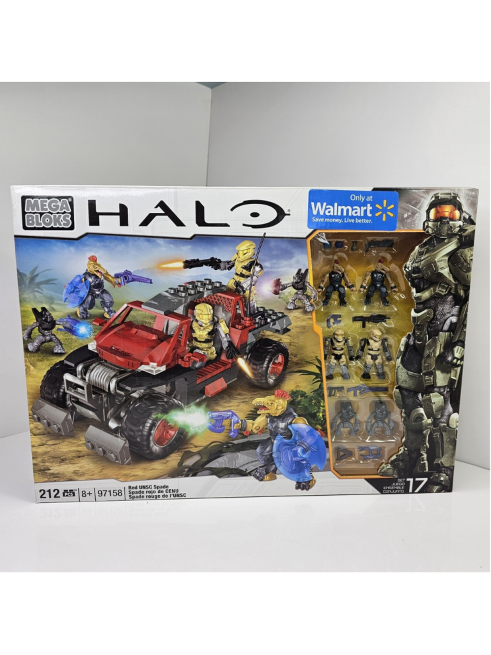 SEALED HALO #97158 UNSC Red Spade Set Mega Bloks Walmart Exclusive. Nice Box